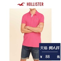 HOLLISTER 146070-1 男士弹力单珠Polo衫 