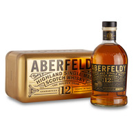 Aberfeldy 艾柏迪 12年 苏格兰高地单一麦芽威士忌 金装礼盒 700ml