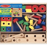 Melissa & Doug 木制建造套装盒（48 片装）