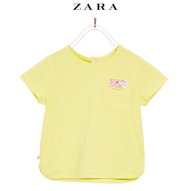 ZARA 03335312300 童装 口袋基本款T恤 