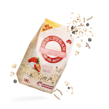 Arnold's farm 澳诺滋农场 草莓味酸奶水果麦片1kg