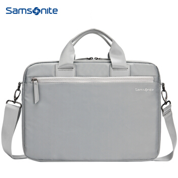 Samsonite 新秀丽 手提包电脑包轻薄单肩包背包14英寸苹果笔记本保护套 BP5 银灰色