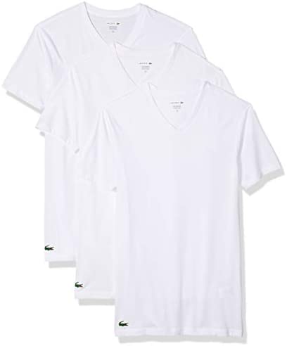 拉科斯特 LACOSTE 3-Pack Essentials Cotton 男士V领T恤 3条装 