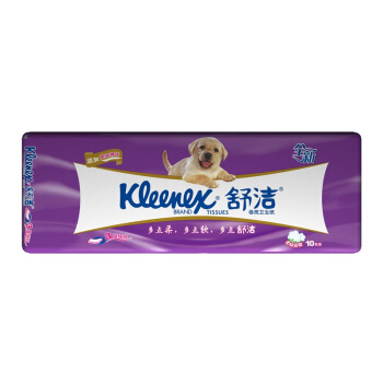  Kleenex 舒洁 柔韧纯白卷纸 3层260节*10粒