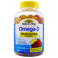 Nature's Way 青少年成人omega-3鱼油软糖 110粒