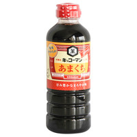日本进口 龟甲万 万字甜口酱油 酿造酱油500ml *6件