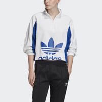 ADIDAS 三叶草 新款蓝白短款卫衣   折后$36.4（约258元）