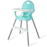 Tobaby 宝宝餐椅婴儿便携儿童餐桌椅子多功能可折叠吃饭餐椅 TB-518浅绿色