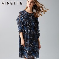 minette 30218141093 夏季新款花色长裙连衣裙