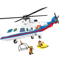 新森宝 沧海英雄城市系列 603201 东海两救助直升机 391颗粒