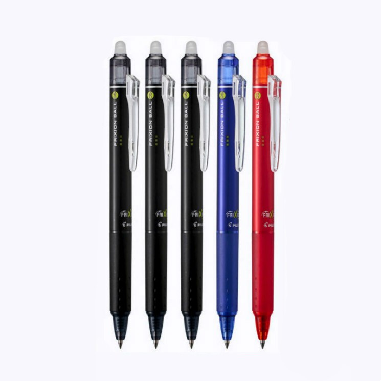 pilot 百乐 lfbk-23ef 可擦中性笔 0.5mm 5支(3黑1蓝1