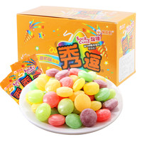 中国台湾进口 秀逗爆酸水果糖 甜橙味15g*12袋/盒 进口糖果 休闲食品硬糖 怀旧零食小吃 *4件