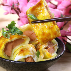特色小吃朝鲜烤冷面 30片 *3件