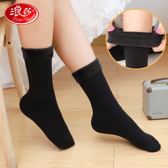 Langsha 浪莎 62831015197 女士雪地袜子