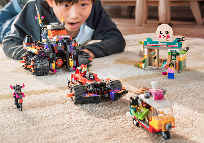 考拉海购黑卡会员lego乐高悟空小侠系列80011红孩儿邪火战车