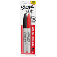 凑单品：Sharpie 锐意 细头黑红吸塑马克笔/记号笔 2支装 