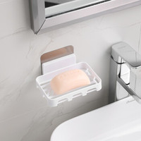 麦扣（MAIKOU）免打孔肥皂盒卫生间沥水创意壁挂香皂盒 *100件