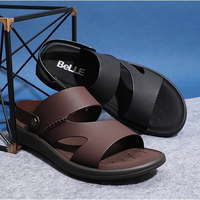 雙11預售：BeLLE 百麗 5ZC01BL9 男士沙灘涼鞋