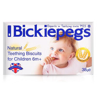 英国原装进口 Bickiepegs贝派克 谷物小零食磨牙棒 儿童零食手指饼干38g *6件