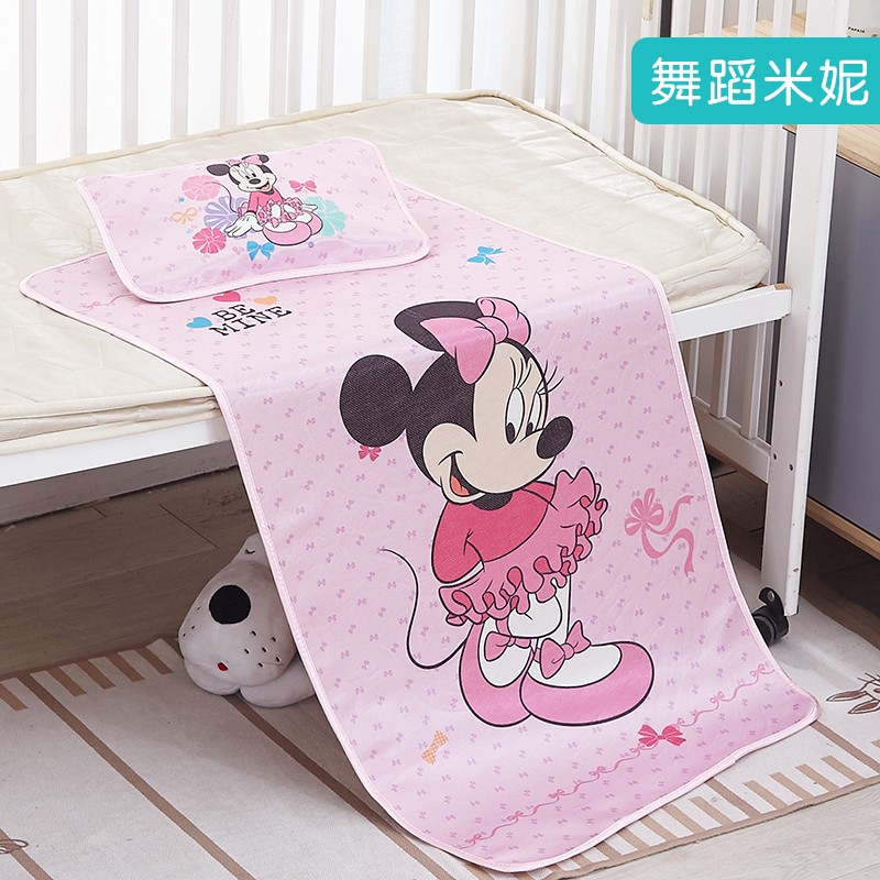 DISNEY 迪士尼 宝宝冰丝凉席两件套 60*120cm