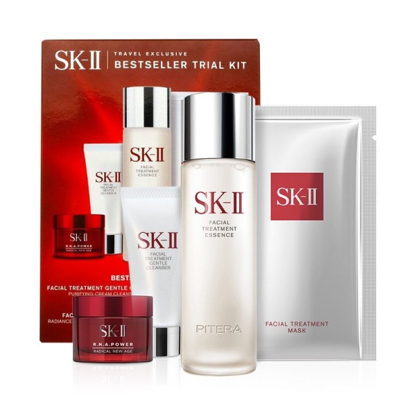 商品sk-ii 经典心旅礼盒套装(神仙水75ml 洁面20g 大红瓶面霜15g 前