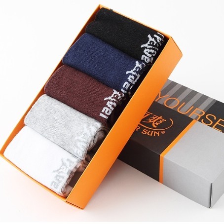 YOUR SUN 宜而爽 3051016-5 男士短袜 5双装