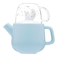 日本MORITOKU 创意水杯 陶瓷杯 陶瓷马克杯 情侣杯 咖啡杯壶套装礼盒装 壶400ml+杯子250ml