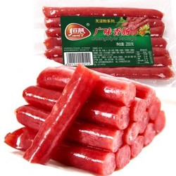 恒慧广味香肠200g广式腊肠烧烤烤肉手抓饼食材火腿肠