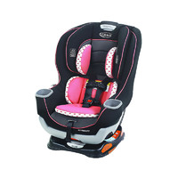 graco/葛萊 兒童汽車安全座椅 0-7歲Extend2Fit 粉色雙向安裝 坐躺調節式 LATCH接口
