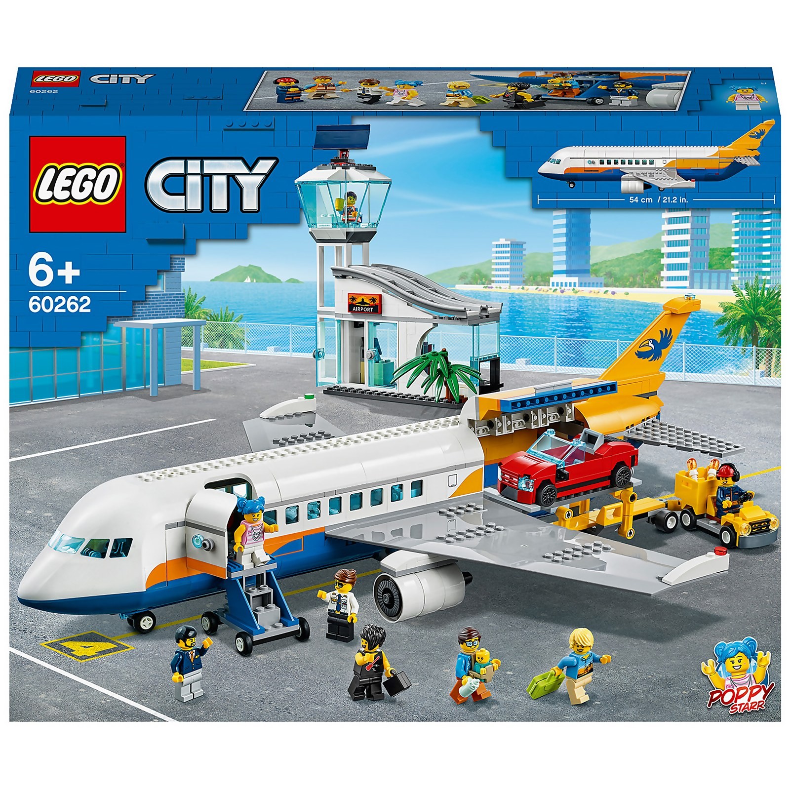 银联爆品日lego乐高城市系列60262客运飞机
