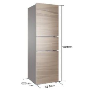 haier 海尔 金厨系列 bcd-218wdgs 单循环 风冷三门冰箱 218l 金色