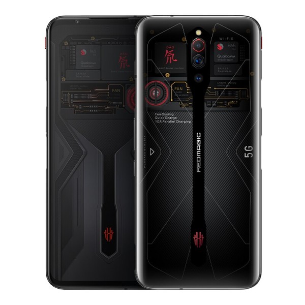 商品nubia努比亚红魔5g手机16gb256gb氘锋透明版