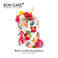 BONCAKE 巴赫的小草莓 网红生日蛋糕 5寸加高版  北京上海杭州同城配送