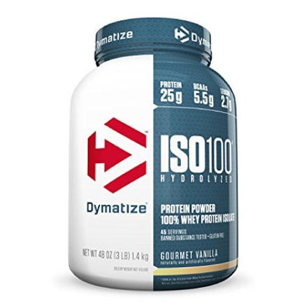 Dymatize 狄马泰斯 ISO 100 分离蛋白质营养粉 3磅 香草味