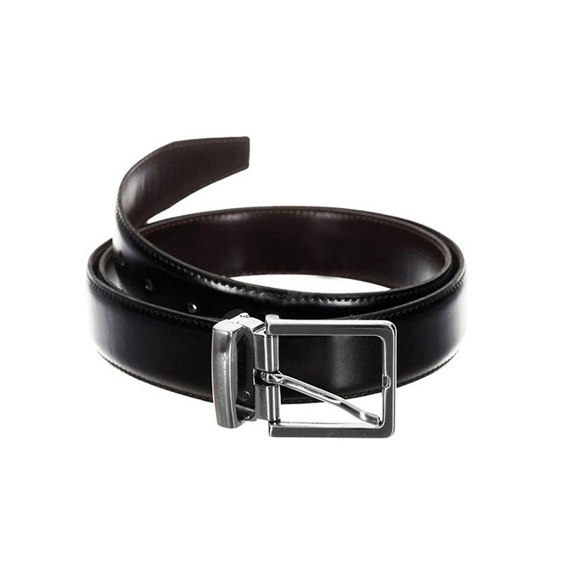 Calvin Klein 卡尔文·克莱恩 SU31CK  男士黑色系针扣式CK皮带