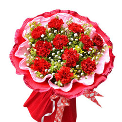 中礼鲜花速递同城 生日玫瑰花 全国花店配送上门 康乃馨 混搭红香槟