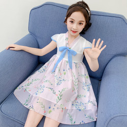 女童连衣裙2020新款夏小女孩公主裙洋气夏装汉服儿童裙子夏季网红
