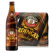 德国原装进口啤酒爱尔丁格艾丁格小麦啤酒黑啤ERDINGER 500ML*12瓶装 整箱装 *3件