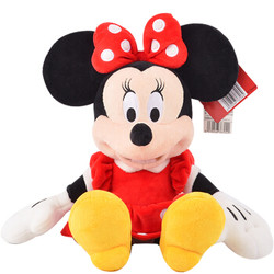 迪士尼disney 经典系列米奇米妮公仔毛绒玩具儿童节生日礼物靠垫布