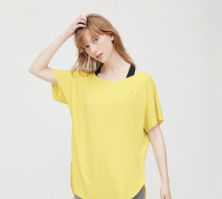 优衣库女装_uniqlo 优衣库 422832 airism 宽罗纹圆领长t恤多少钱