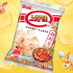 oishi上好佳鲜虾片条40g10包4件