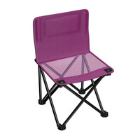 威野营（V-CAMP）户外折叠椅 便携式折叠椅子 简易钓鱼椅 靠背椅 写生椅 休闲马扎 小凳子（都市灰）