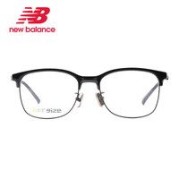 NEW BALANCE 新百伦眼镜框眼镜近视全框镜框大框眼镜架+依视路钻晶A4 1.67镜片 NB09105XC0153-555100A410