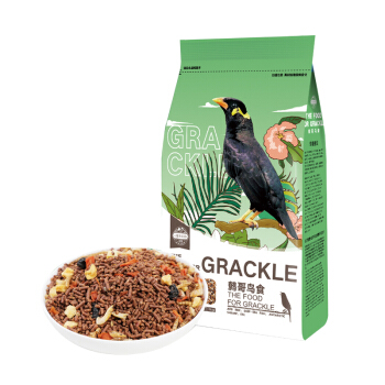 洁西（JESSIE）八哥鸟粮鸟食鹩哥食物 牡丹玄凤饲料文鸟八哥百灵鸟饲料粮食1000g