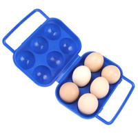 TaTanice 野餐鸡蛋篮 户外装蛋盒 防震防碎便携鸡蛋盒 鸡蛋托盒 野营收纳盒 6格装