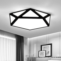 海德照明 HD 吸顶灯 LED卧室灯具 北欧后现代 三色调光 黑白空间 24W