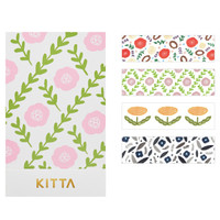 日本锦宫(King Jim)KITTA和纸胶带手账贴纸彩色胶布贴画 KIT027花朵