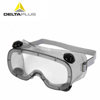 代尔塔（Deltaplus）101124护目镜防护眼镜防风沙/防粉尘/防化学液体飞溅可与近视镜佩戴 5付装