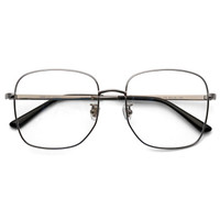 LOHO 门店同款 时尚大框潮流款近视眼镜框架男女款 LH01029 冰晶银