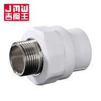 吉闽王（JMW）国标PPR水管配件 外丝牙螺纹直接头 75*2-1/2"mm 1个